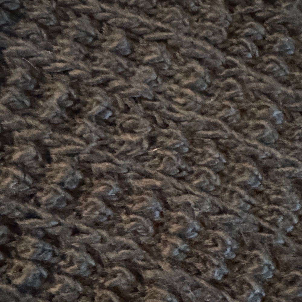 Hinge Black Knit Scarf with Fringe - Picture 2 of 2